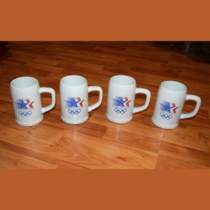 Four Vintage 1984 Los Angeles XXIII Olympics 20 fl. oz. Stein / Mug Papel Brazil